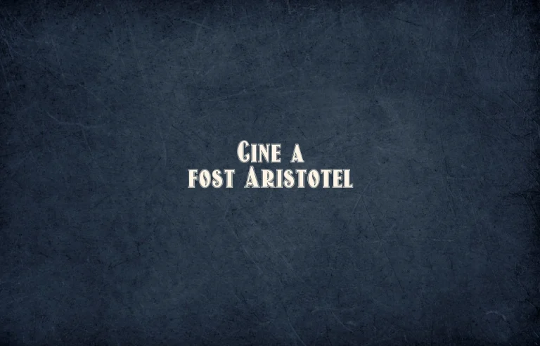 cine a fost aristotel