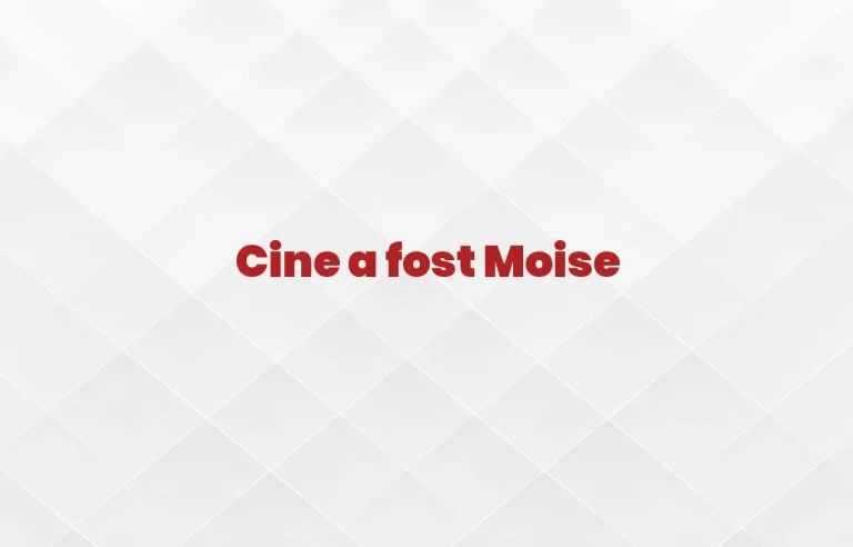 cine a fost moise