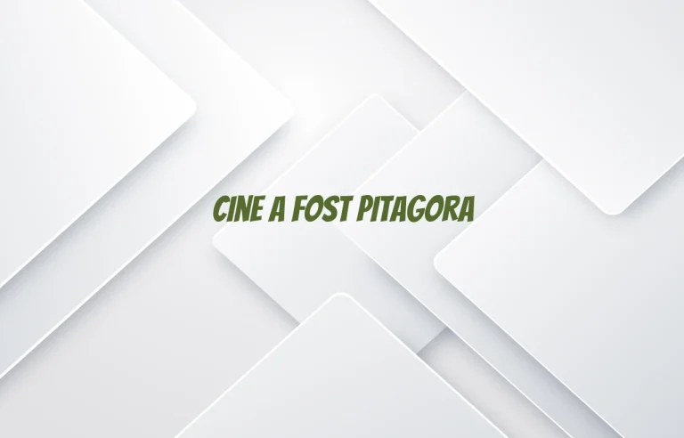 cine a fost pitagora