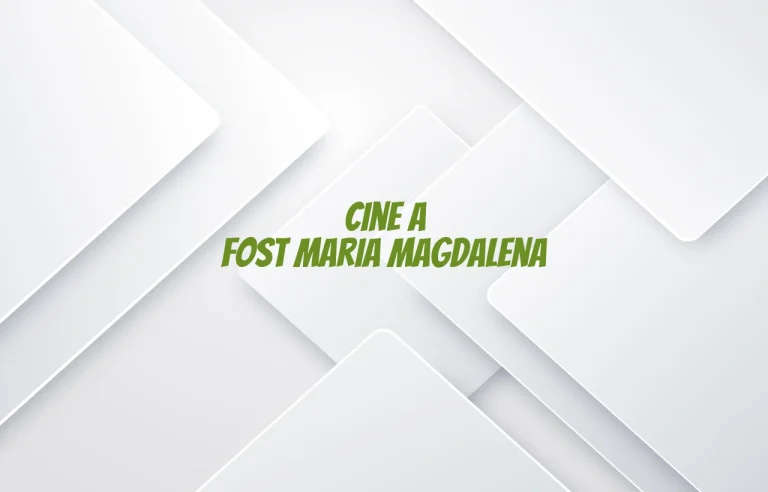 cine a fost maria magdalena